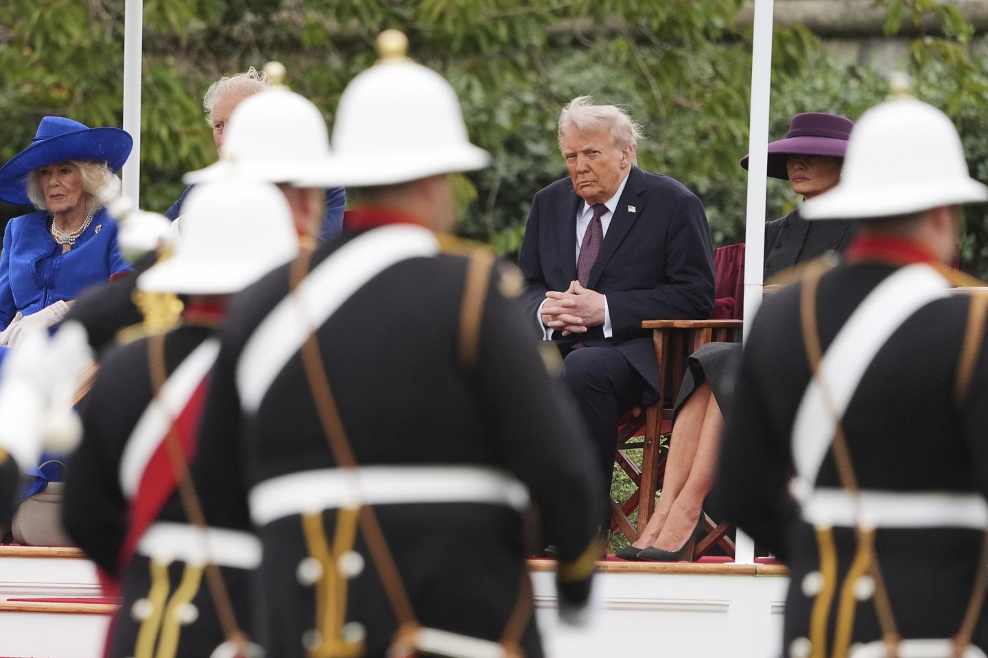 Trump and First Lady Attend Rare 'Beating Retreat' Ceremony in England