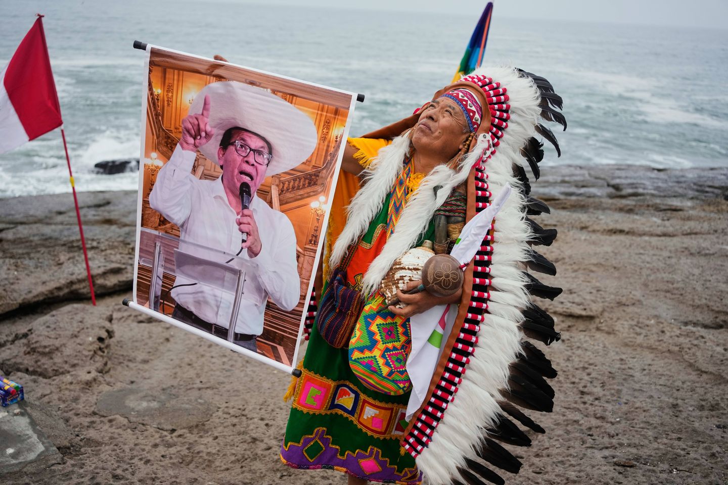Peruvian Shamans Conduct Blessing Ritual Ahead of Presidential Runoff
