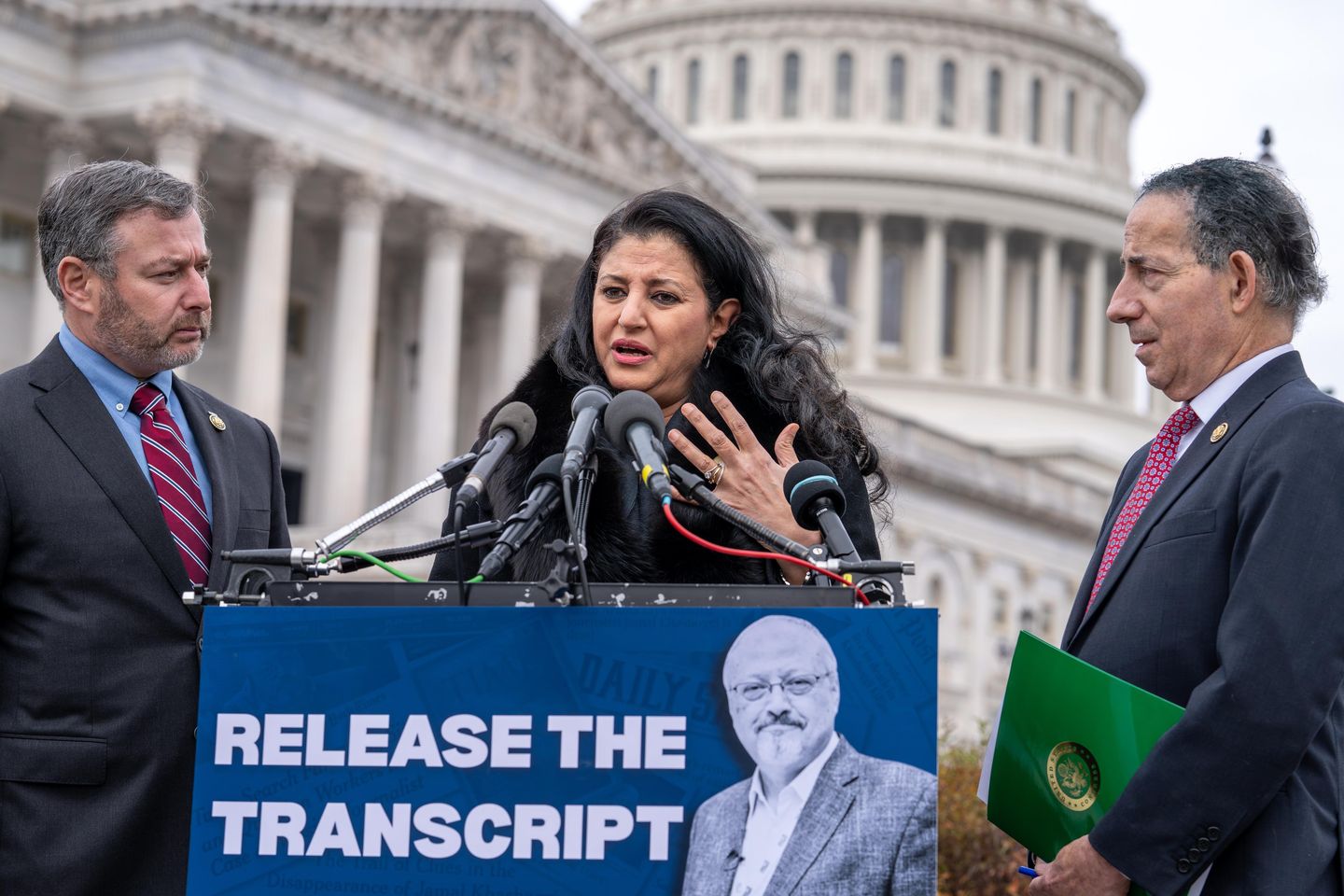 Widow of Kashoggi and Democrats Push for Release of Trump-Saudi Crown Prince Call Transcript