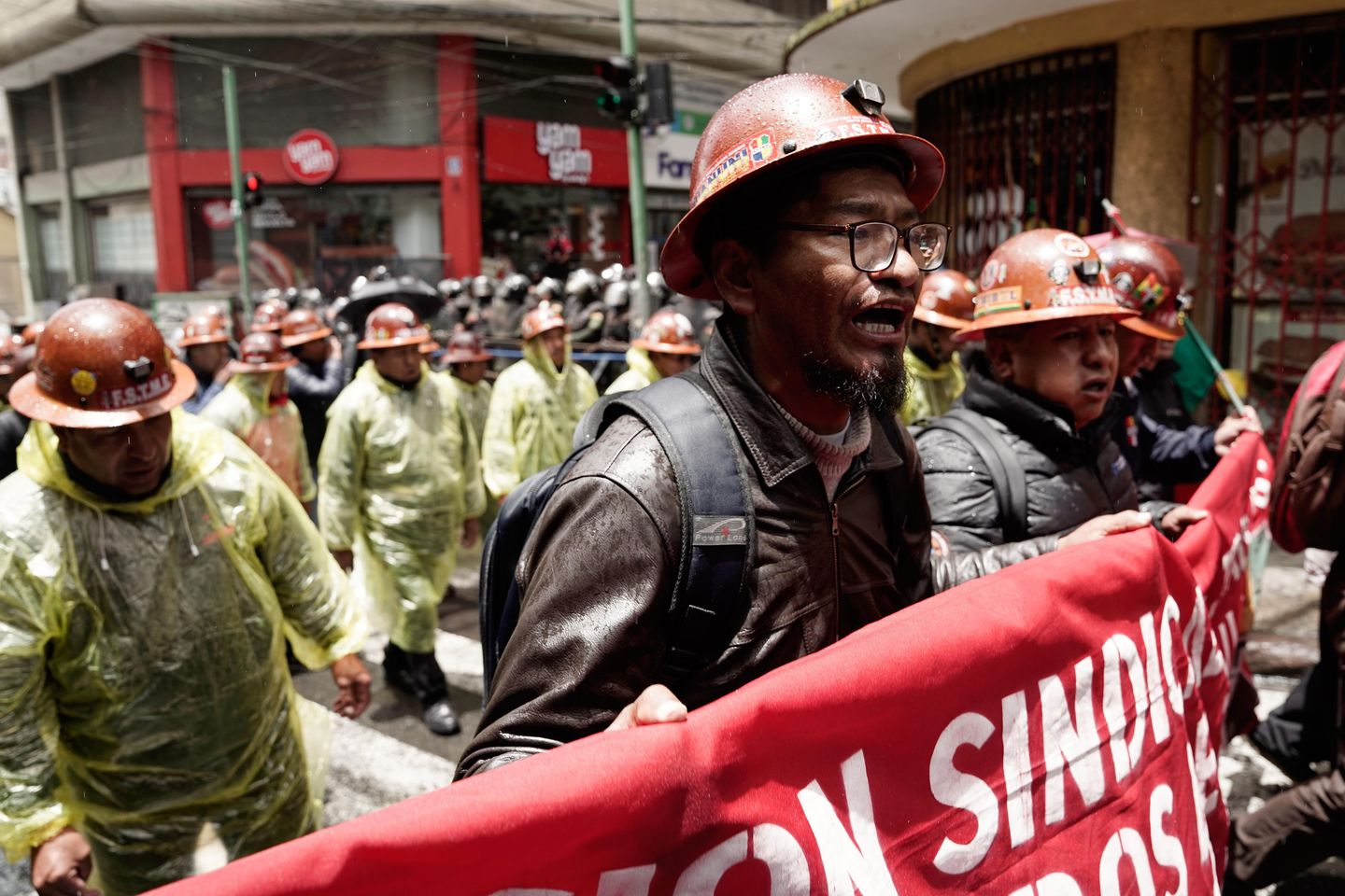 Violence erupts as miners clash with police in Bolivia