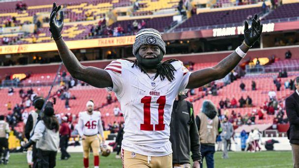 San Francisco 49ers face tough decision on Brandon Aiyuk's future